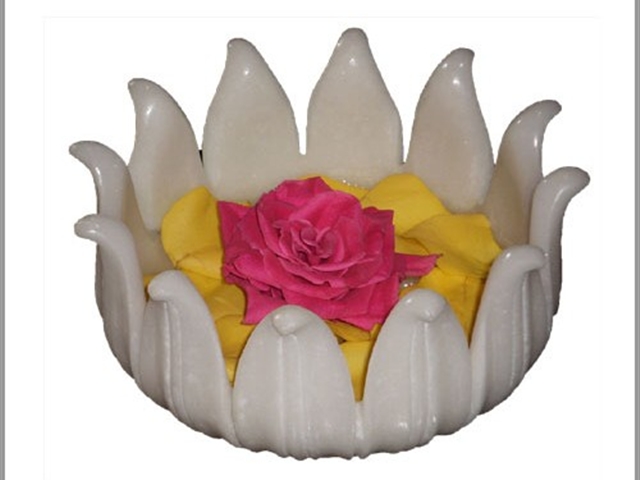 Marble Lotus Bowls in Udaipur Rajsamand